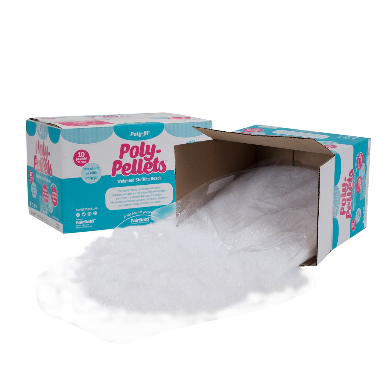 Poly-Fil® Poly Pellets® Weighted Stuffing Beads, 10lb.